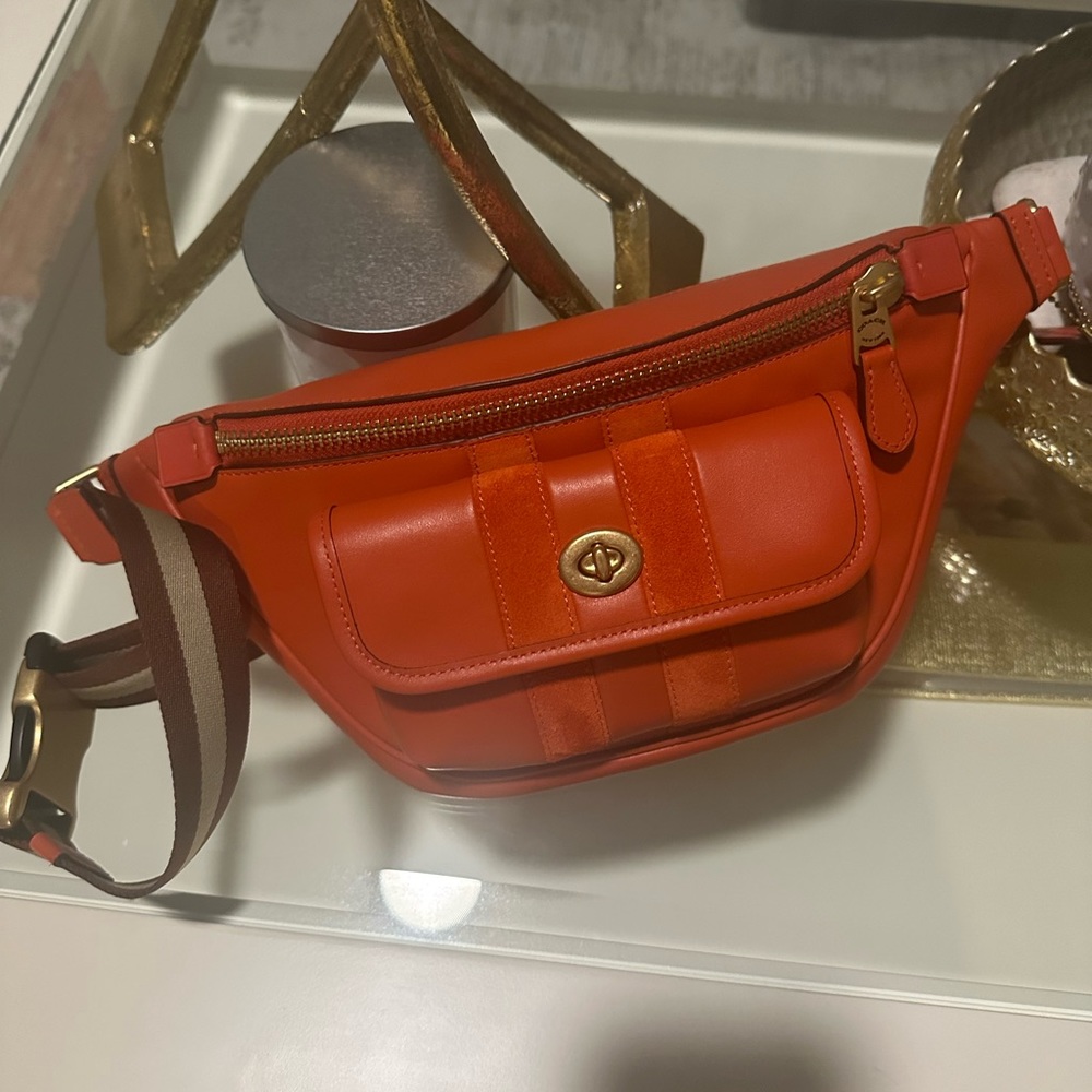 Coach Heritage Belt Bag with Stripe